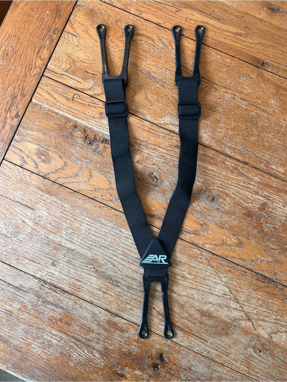 Youth Hockey Black Adjustable Suspenders